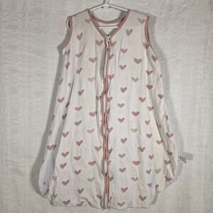 Yoofoss Baby Sleep Sack 18-24 Months Cotton Pink Hearts Wearable Blanket